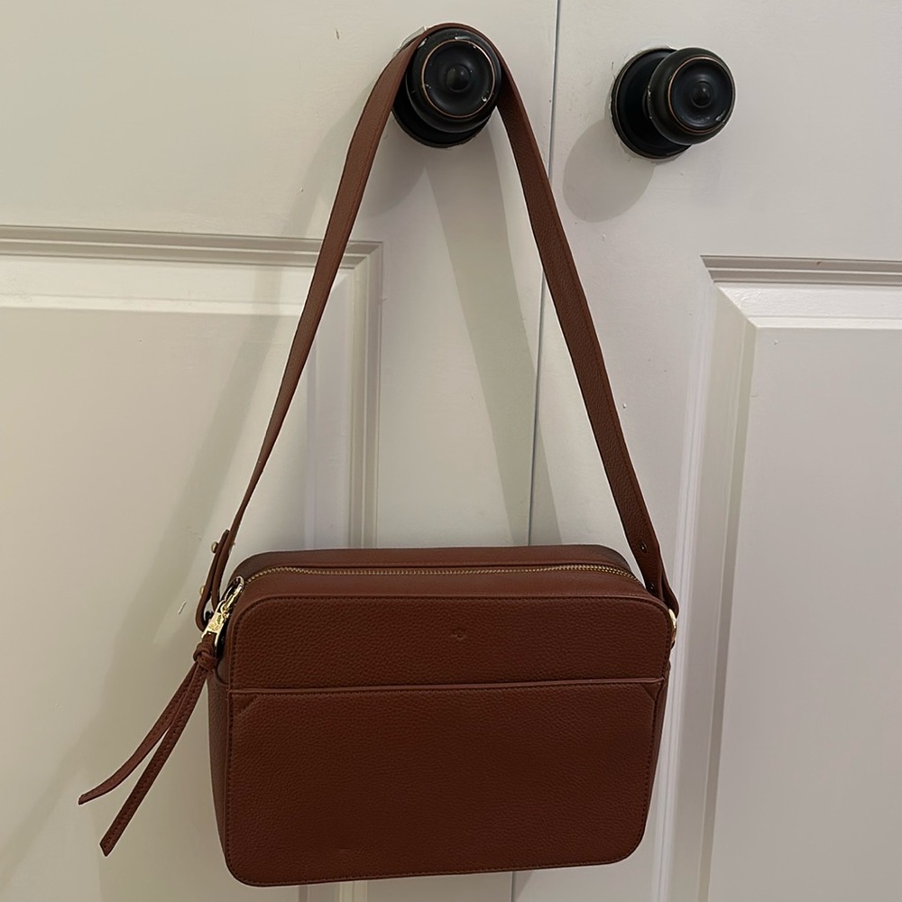 Ela Cognac Shoulder Bag Brand New